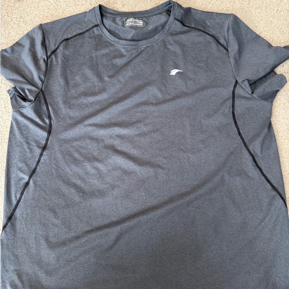 Men's Performance Dry Fit Gray Tee XXL